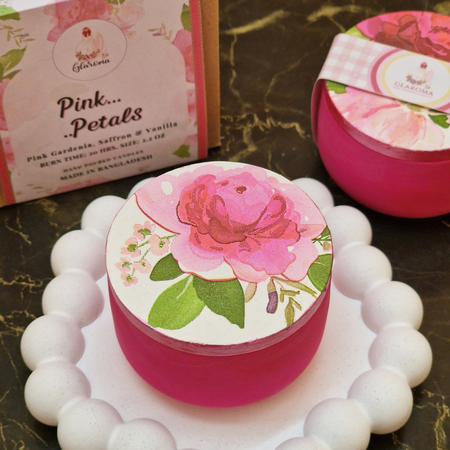 Pink Petals Scented Candle - Ramadan 2026