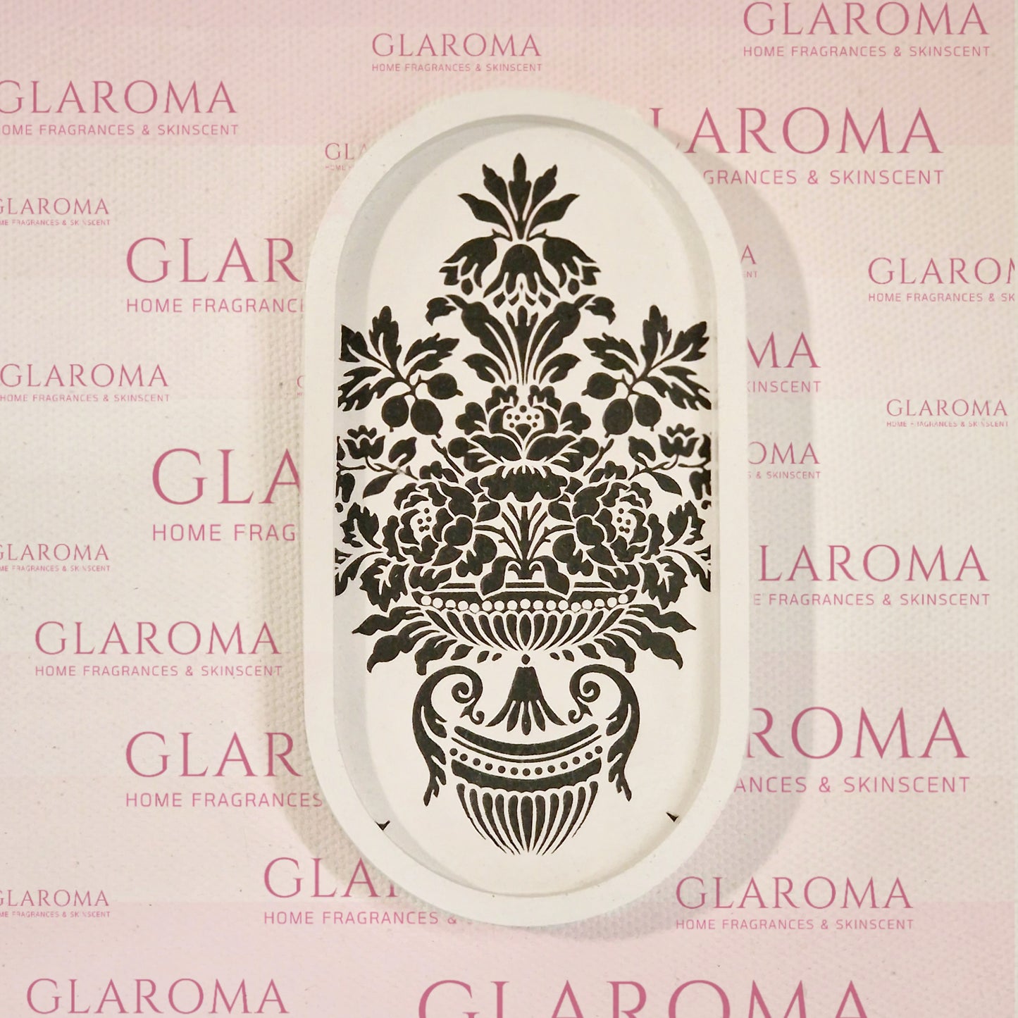 Vintage Flower Vase - Art Deco Tray