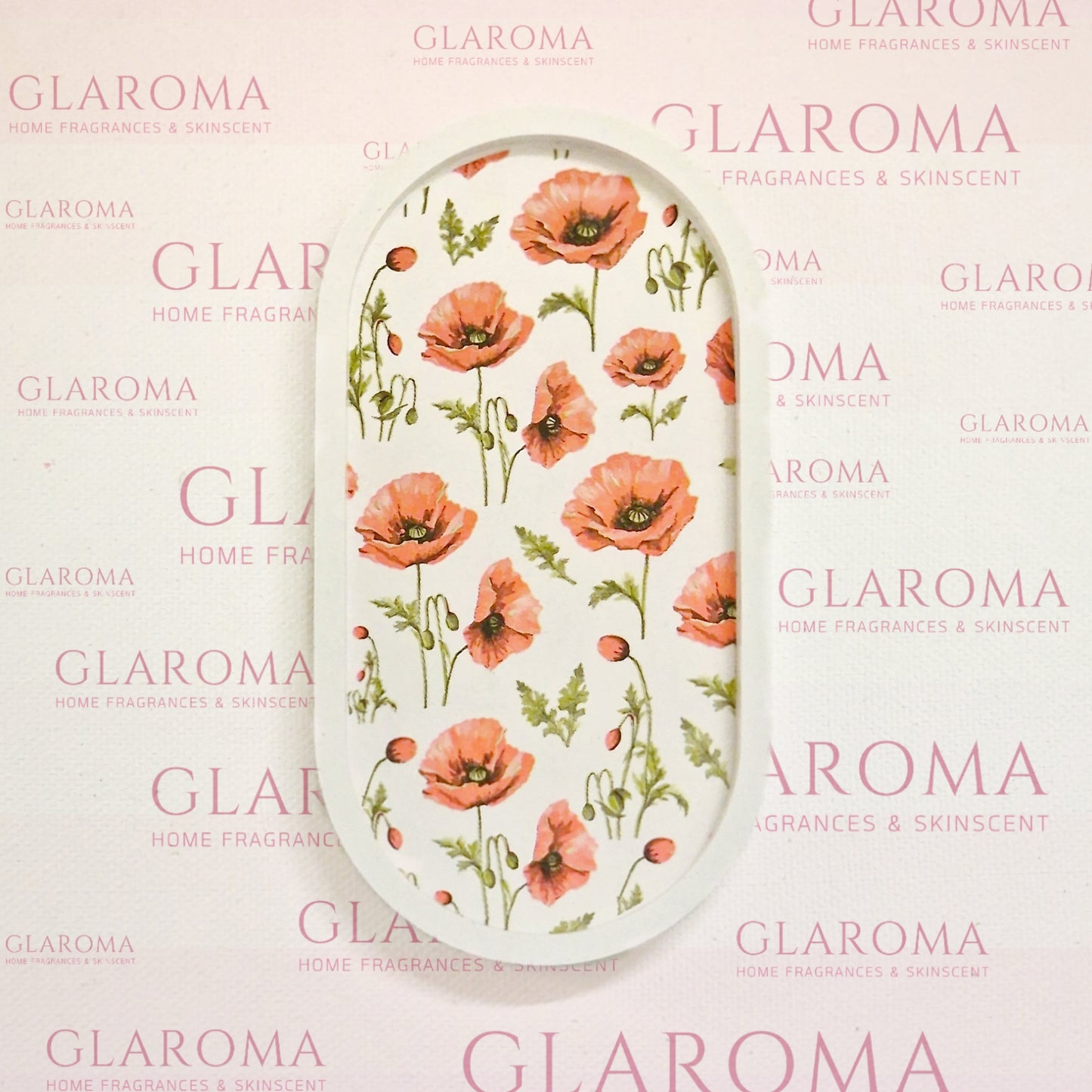 Poppy Field - Art Deco Tray