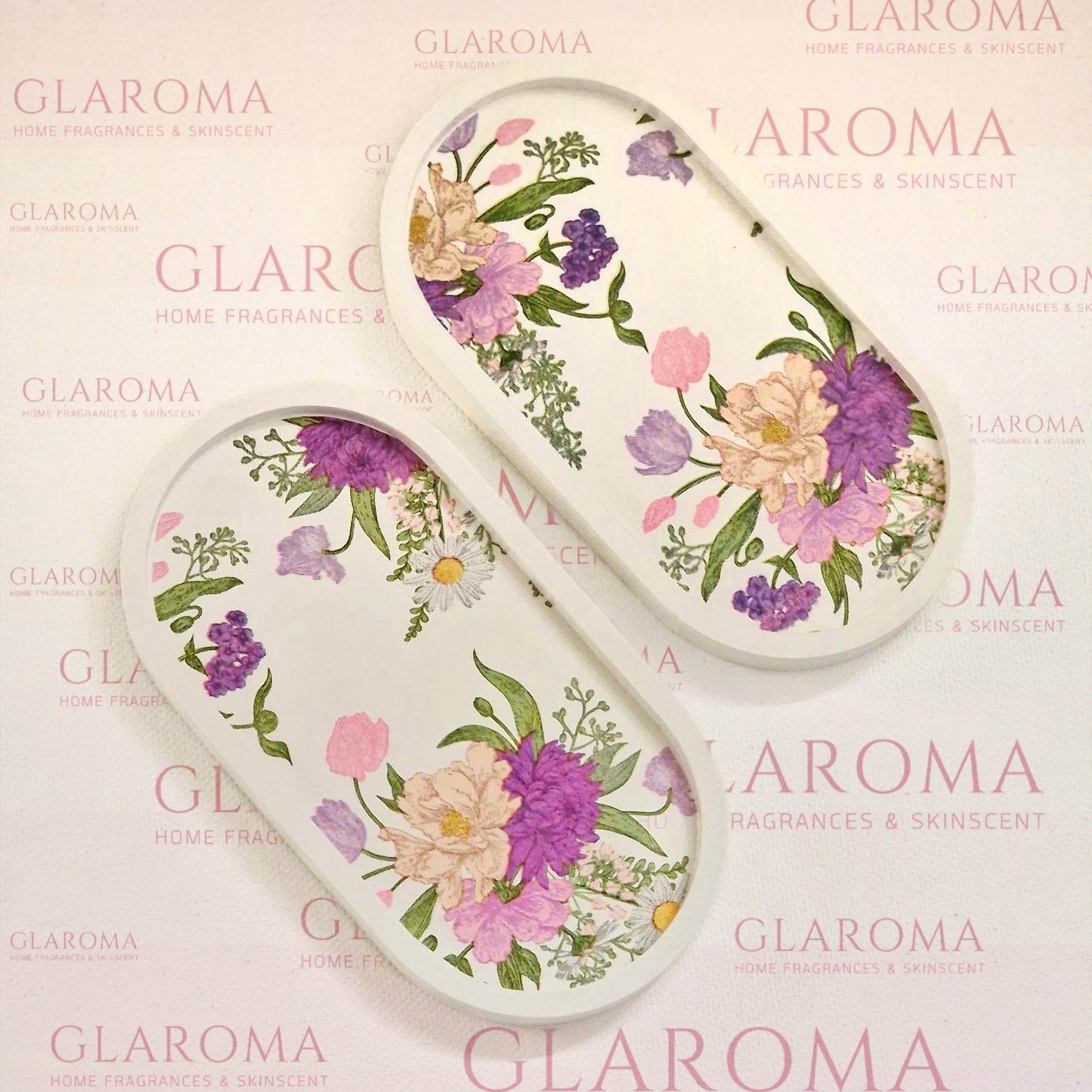 Lilac Bouquet - Art Deco Tray