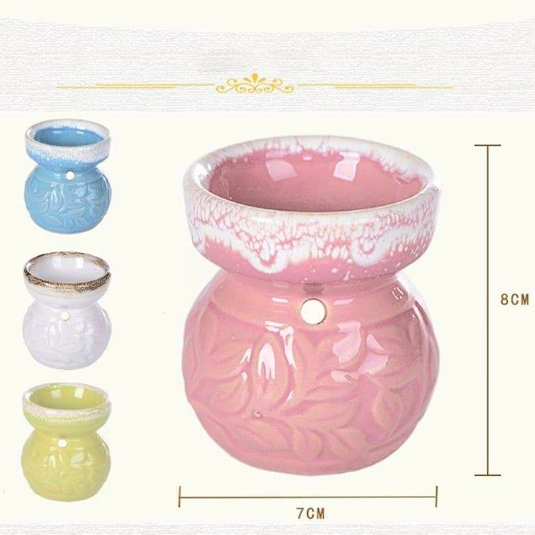 Embossed Pastel Ceramic Oil Burner