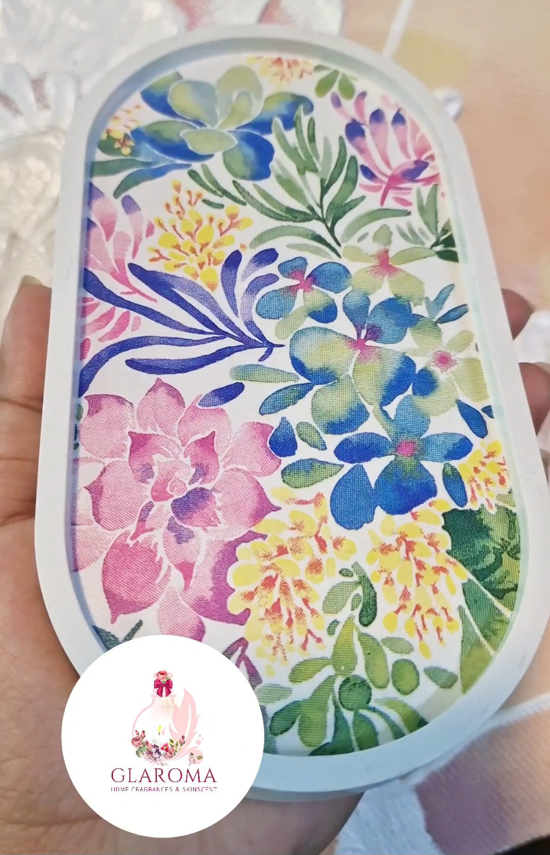 Tropical Pond - Art Deco Tray