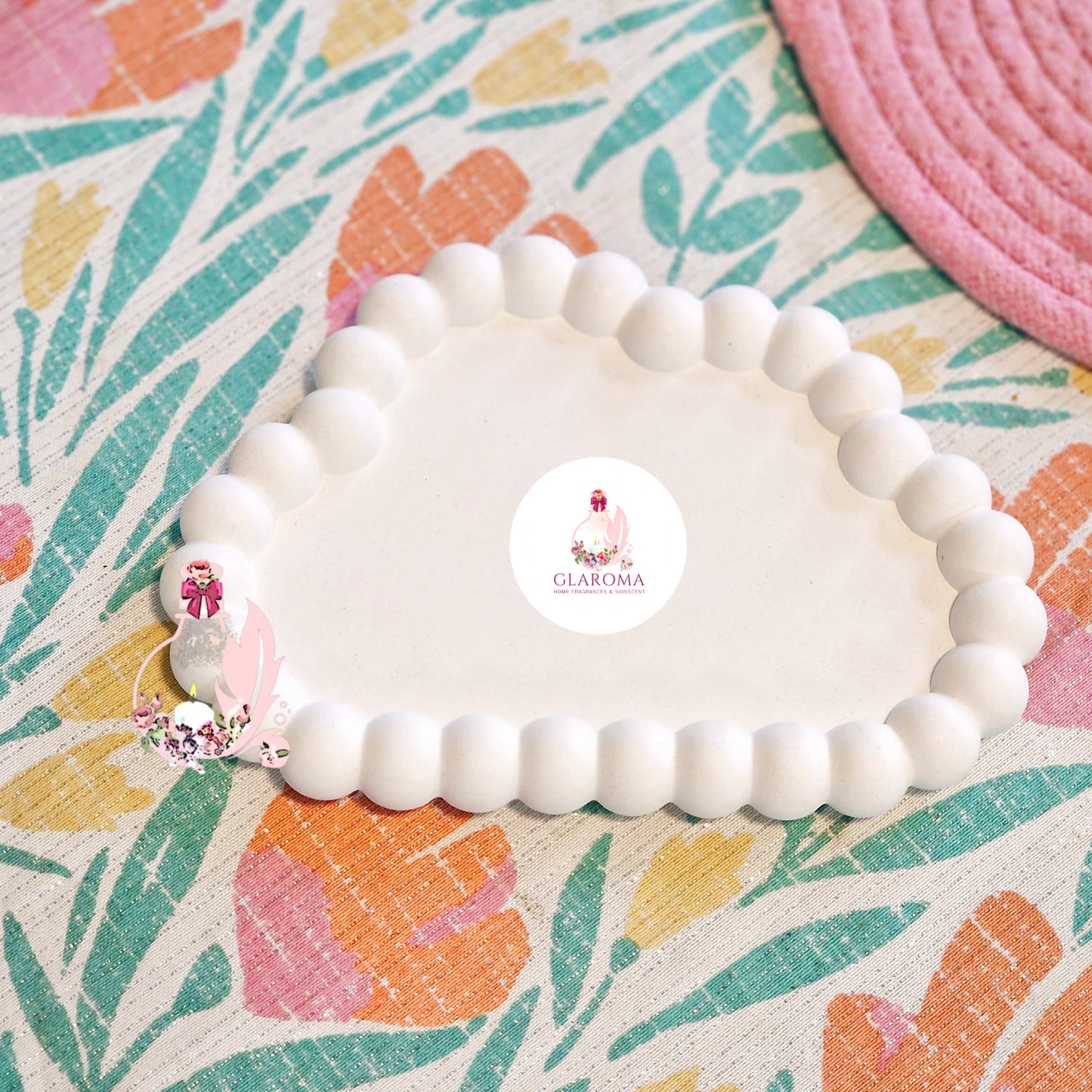 Cloud Beaded Tray