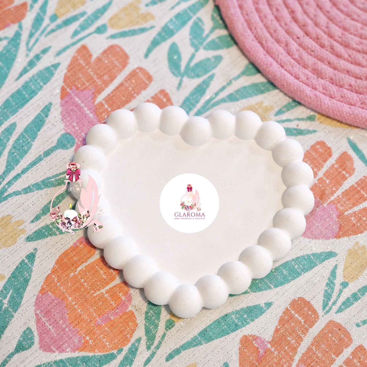 Heart Beaded Tray