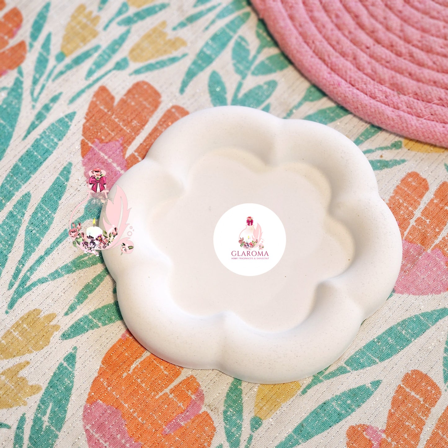 Floral Comic Icon Tray