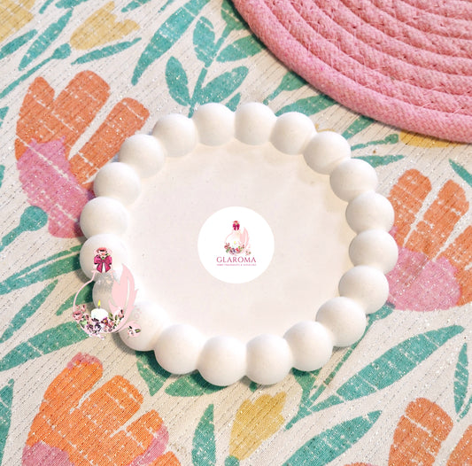 Round Beaded Small Tray