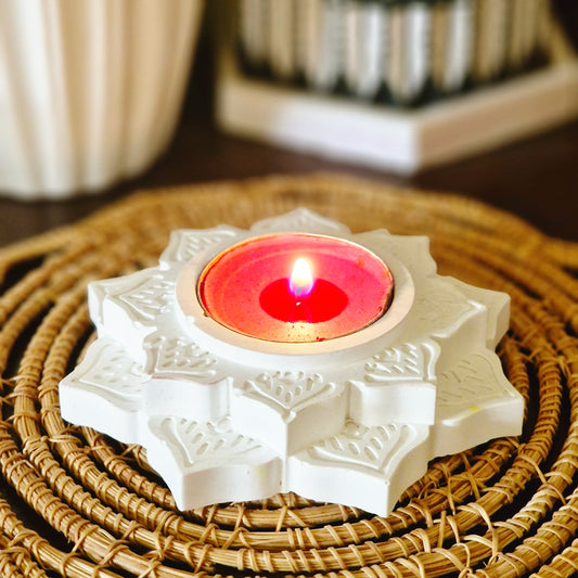 Lotus Layered Tea Candle Tray - Boishakh