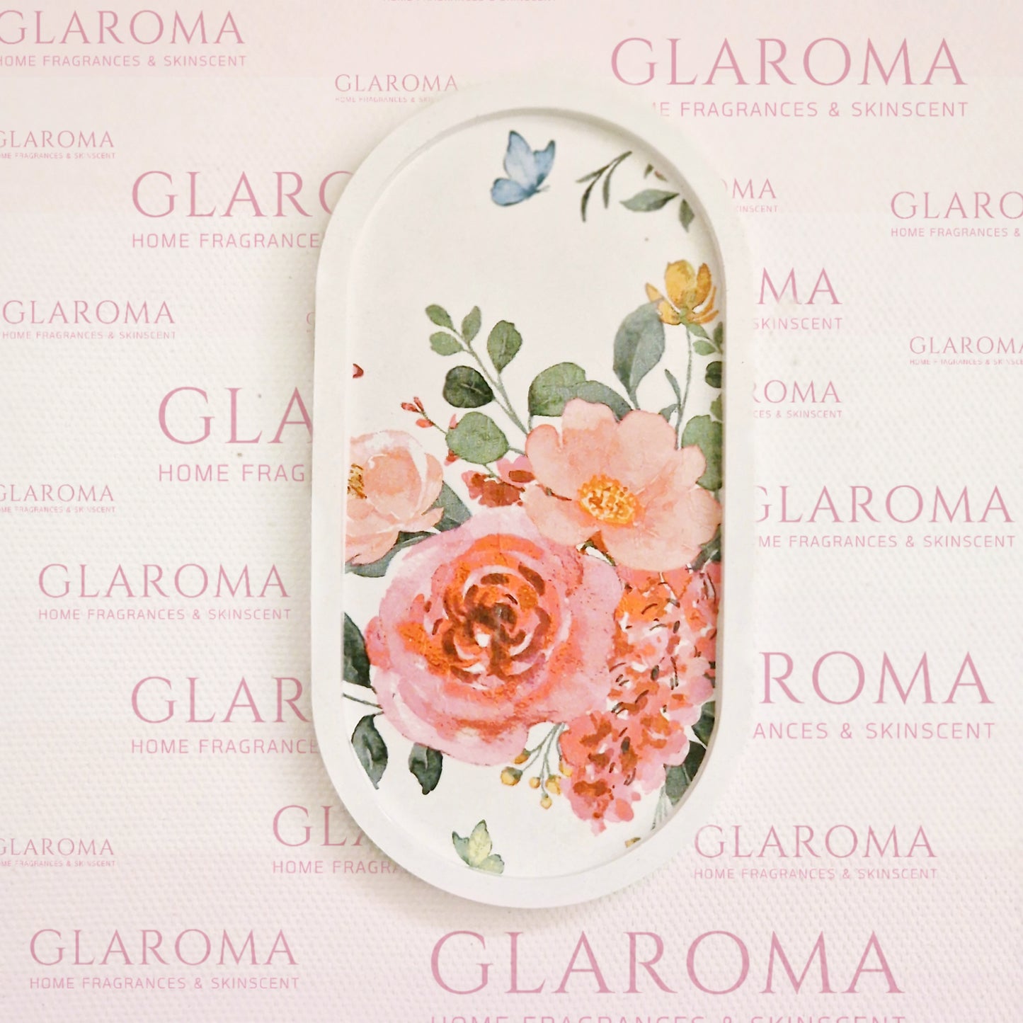 Plush Peonies - Art Deco Tray