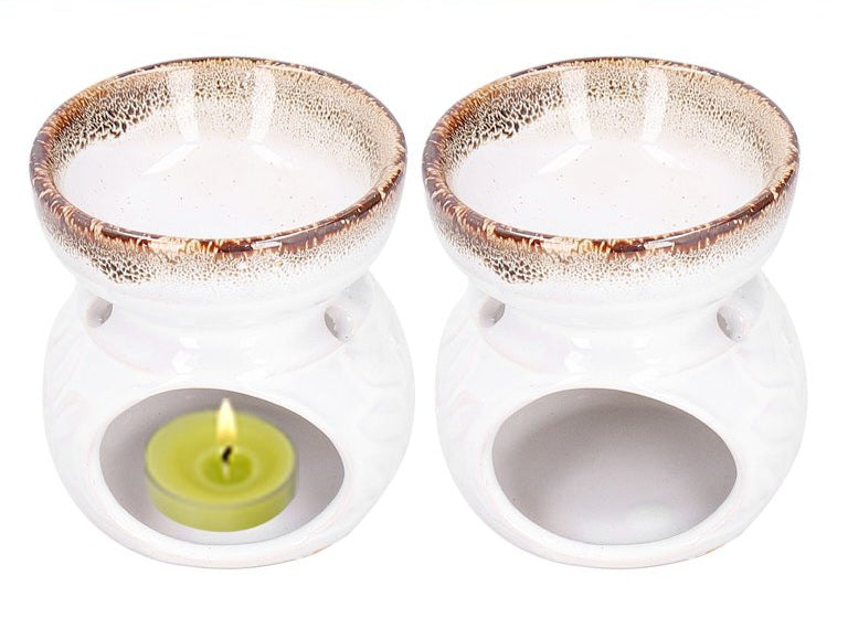 Embossed Pastel Ceramic Oil Burner