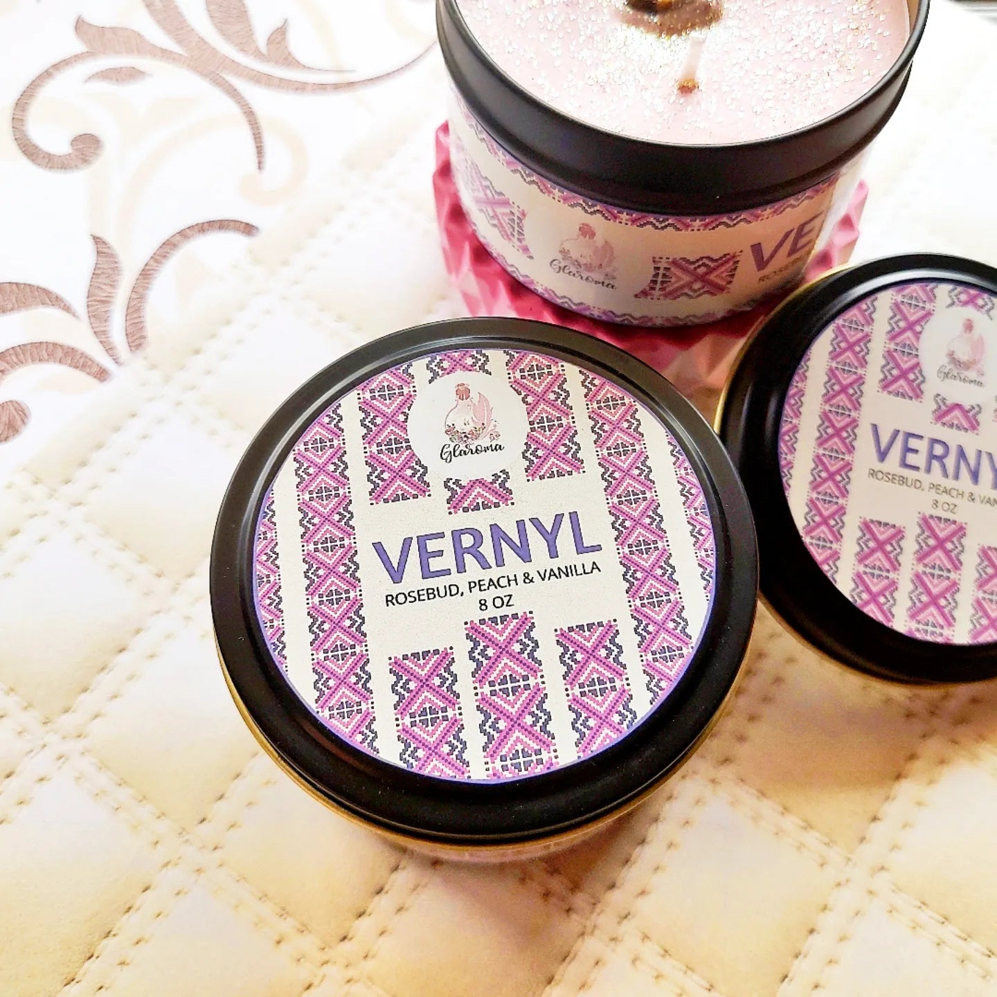 Vernyl Tin Candle