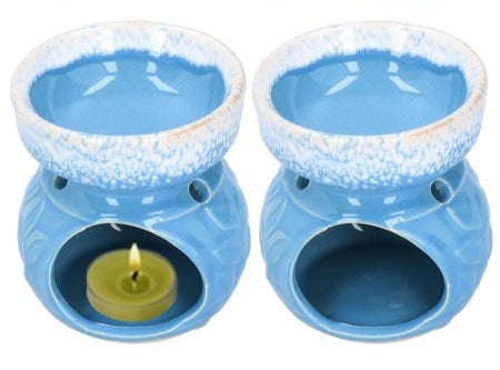 Embossed Pastel Ceramic Oil Burner